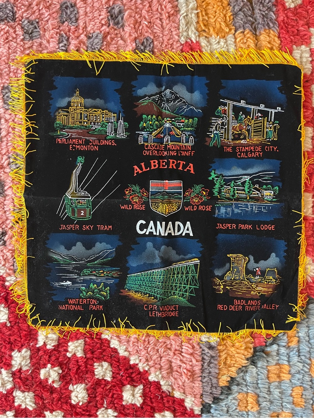 vintage canada pillow